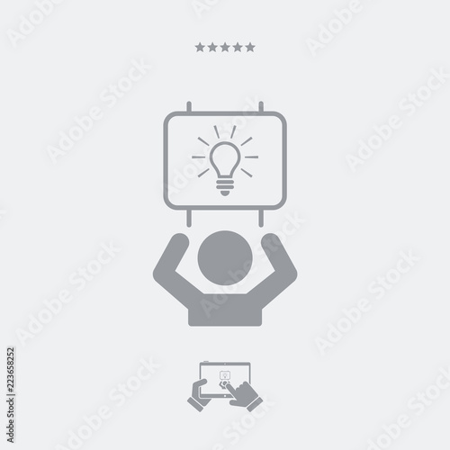 Suggest clever idea - Vector web icon © Myvector