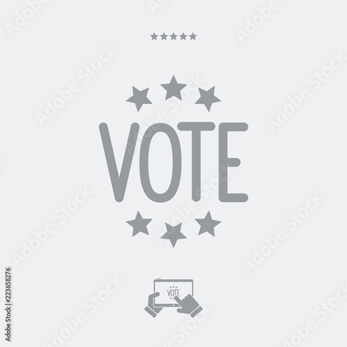 Vote concept - Vector web icon