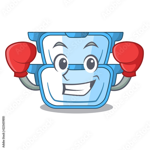 Boxing double boiler for the gas cooker cartoon
