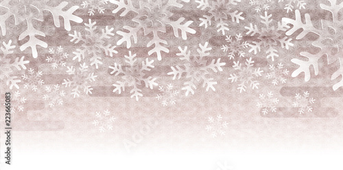 クリスマス　雪　冬　背景 