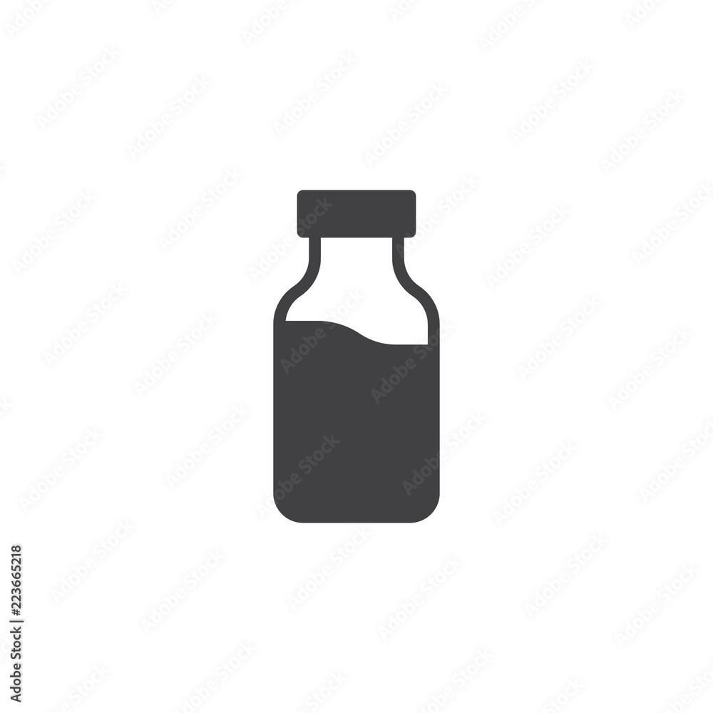 Milk bottle vector icon. filled flat sign for mobile concept and web design. Bottle of water solid icon. Symbol, logo illustration. Pixel perfect vector graphics Milk bottle vector icon. filled flat sign for mobile concept and web design. Bottle of water solid icon. Symbol, logo illustration. Pixel perfect vector graphics
