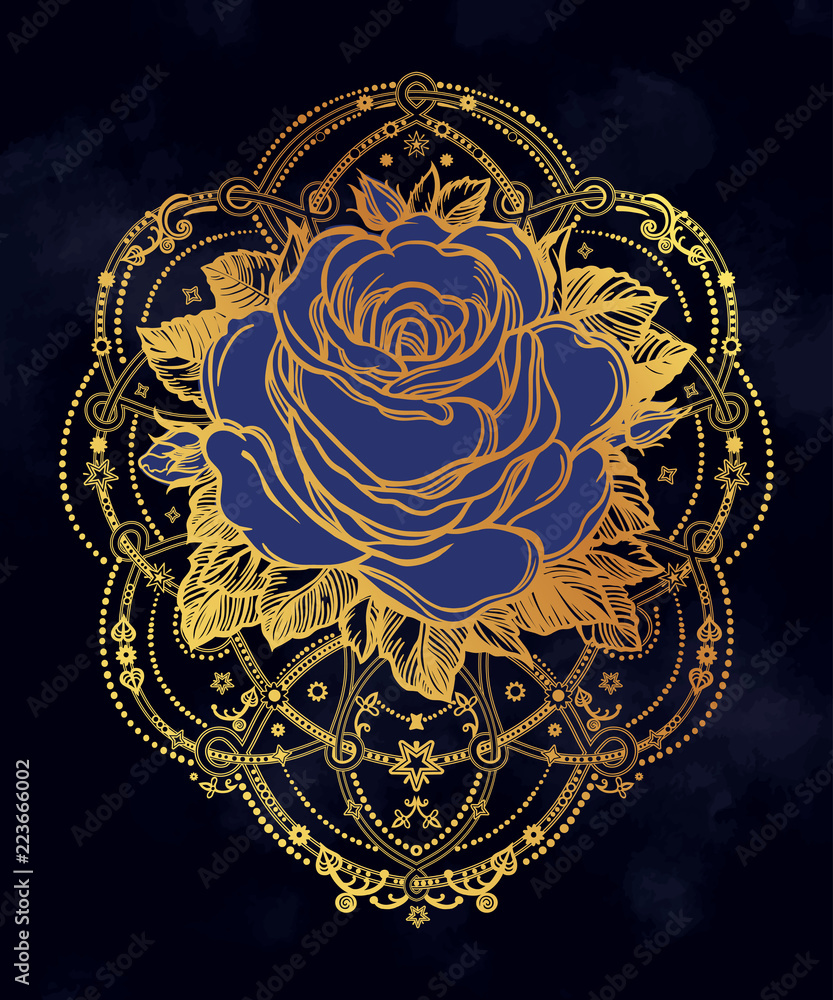 Decorative rose flower Decorative rose flower