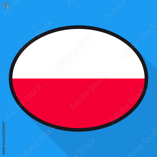 Free Download Poland flag speech bubble, social media communication sign, flat business oval icon. - GFXLoad