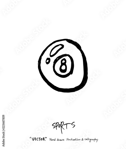 스포츠 포스터 / 손으로 그린 스포츠 그림