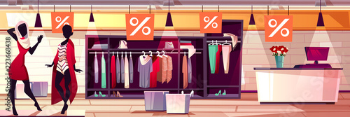 Women clothing sale stock illustration. Illustration of background -  55869315
