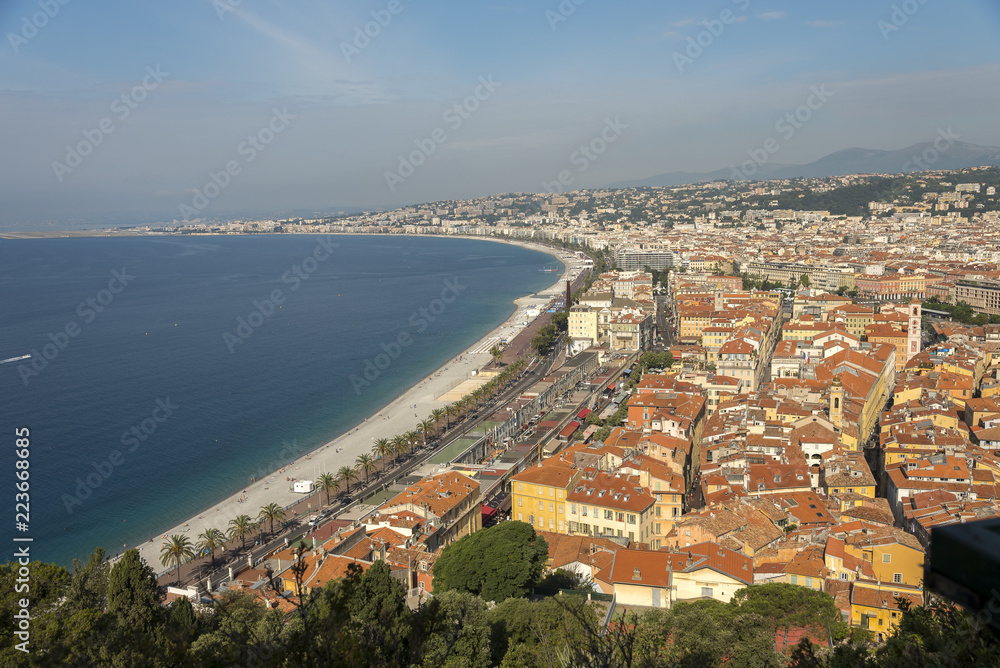 Panorama de Nice et Promenade des anglais
