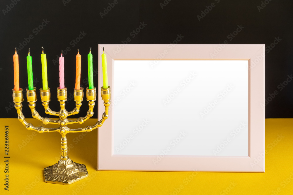 Ancient ritual candle menorah Ancient ritual candle menorah