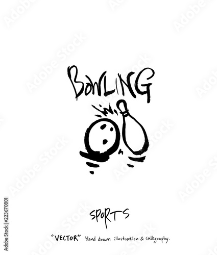 스포츠 포스터 / 손으로 그린 스포츠 그림