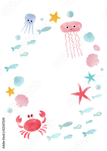 Plakat zwierzę dzieci sztuka homar nowoczesny