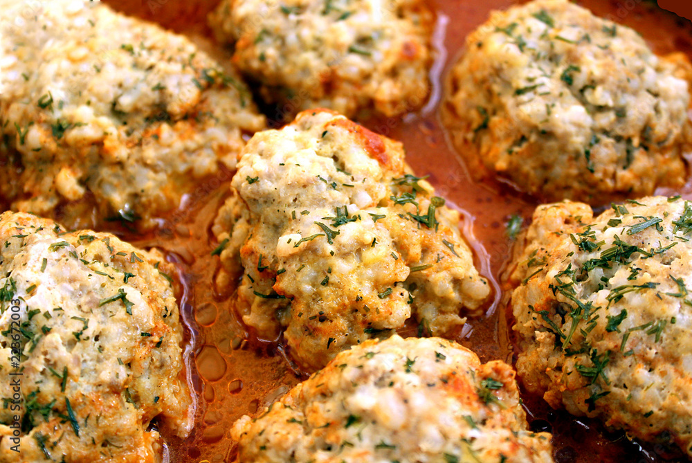 Buttermilk meat balls cooked in tomato sauce Buttermilk meat balls cooked in tomato sauce