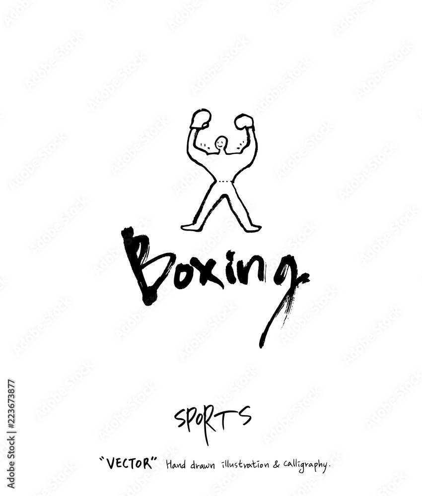 스포츠 포스터 / 손으로 그린 스포츠 그림