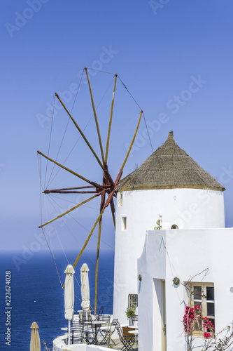 Old windmill on the Greek island