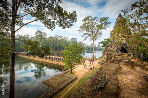 Entrance bridge to Angkor Thom