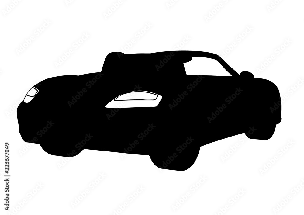 silhouette of sports car vector silhouette of sports car vector