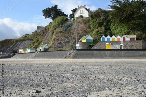 Plage de l'avant port à Binic photo