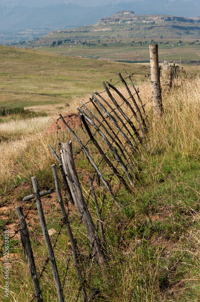Rural fence Lesotho