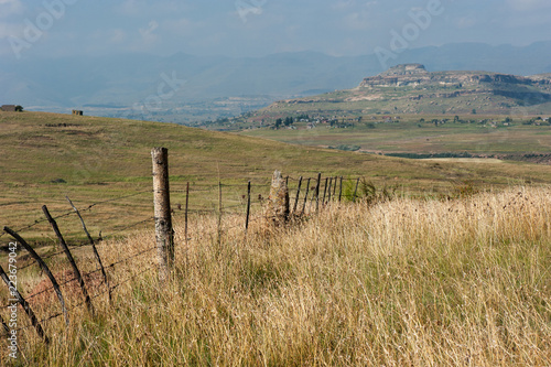 Fototapeta Naklejka Na Ścianę i Meble -  Rural fence Lesotho