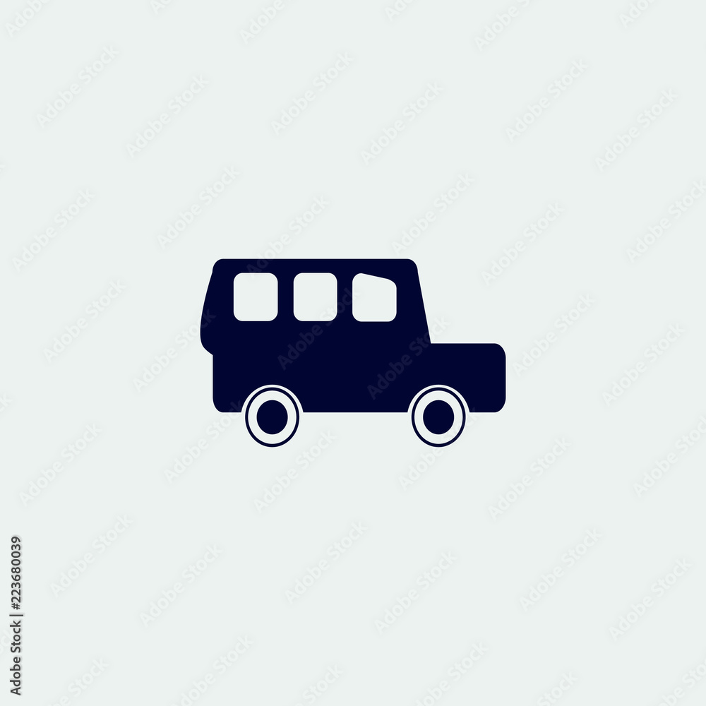 car icon, vector illustration. flat icon