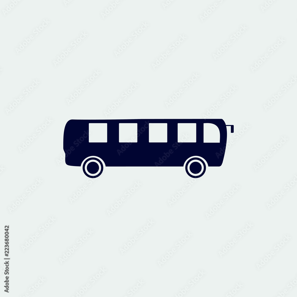 bus icon, vector illustration. flat icon bus icon, vector illustration. flat icon