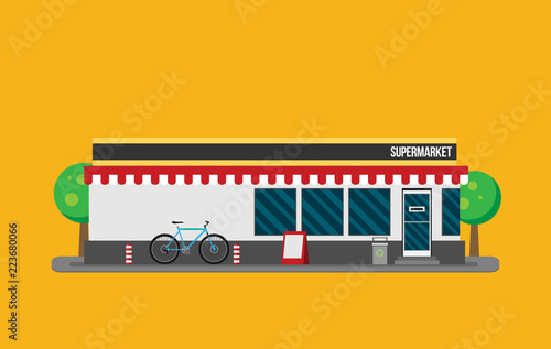 Vector Shop or Store Building Illustration