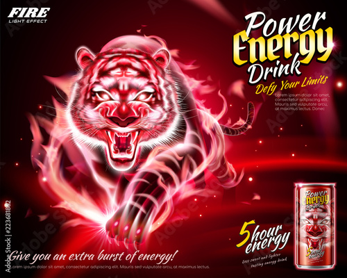 Power energy drink ads