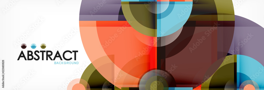 Obraz premium Circle abstract background
