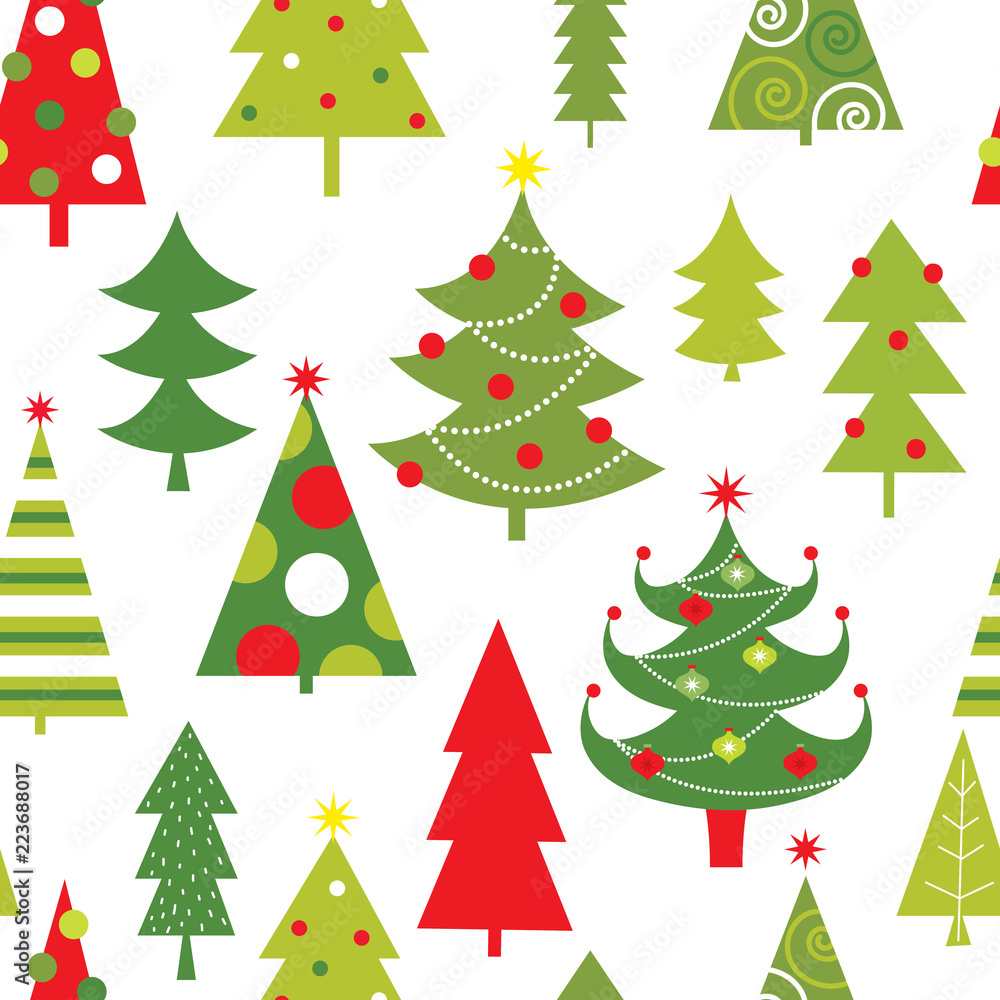 decorative christmas tree pattern