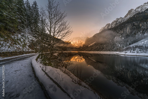 river in winter