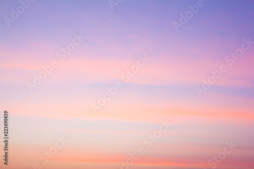 Twilight sky with cloud at sunset Abstract background © Akira Kaelyn