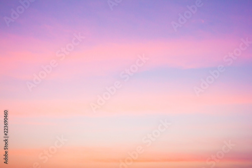 Twilight sky with cloud at sunset Abstract background