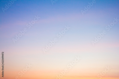 Twilight sky with cloud at sunset Abstract background photo