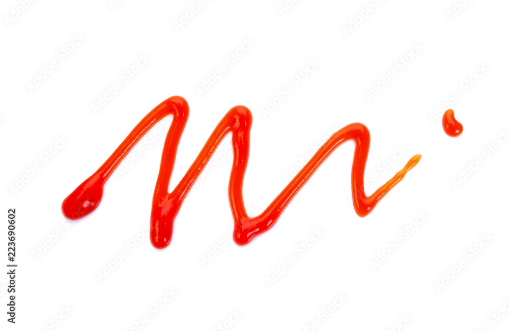 tomato sauce or ketchup isolated on a white background tomato sauce or ketchup isolated on a white background