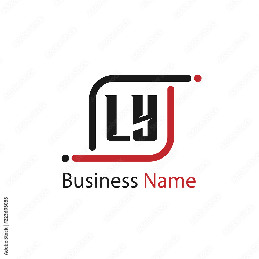 Initial Letter LY Logo Template Design Initial Letter LY Logo Template Design