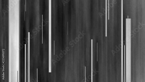 Artistic graphic mask including video footage, computer generated elements and analog glitches mixed together.