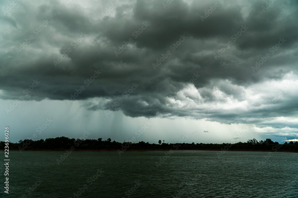 thunder storm sky Rain clouds