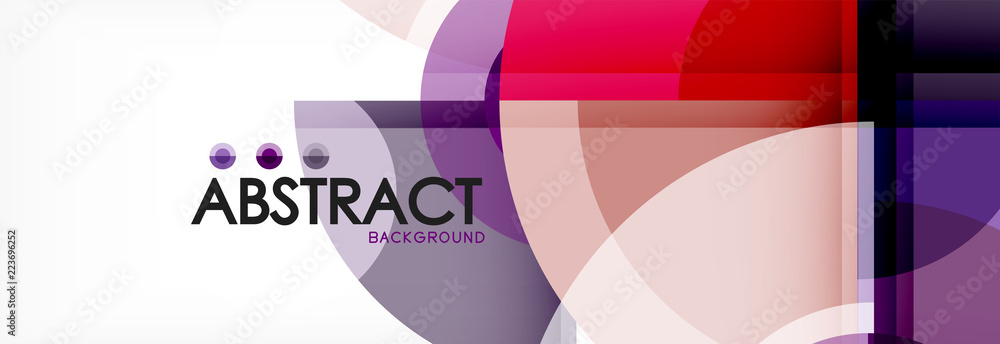 Abstract background - multicolored circles, trendy minimal geometric design Abstract background - multicolored circles, trendy minimal geometric design