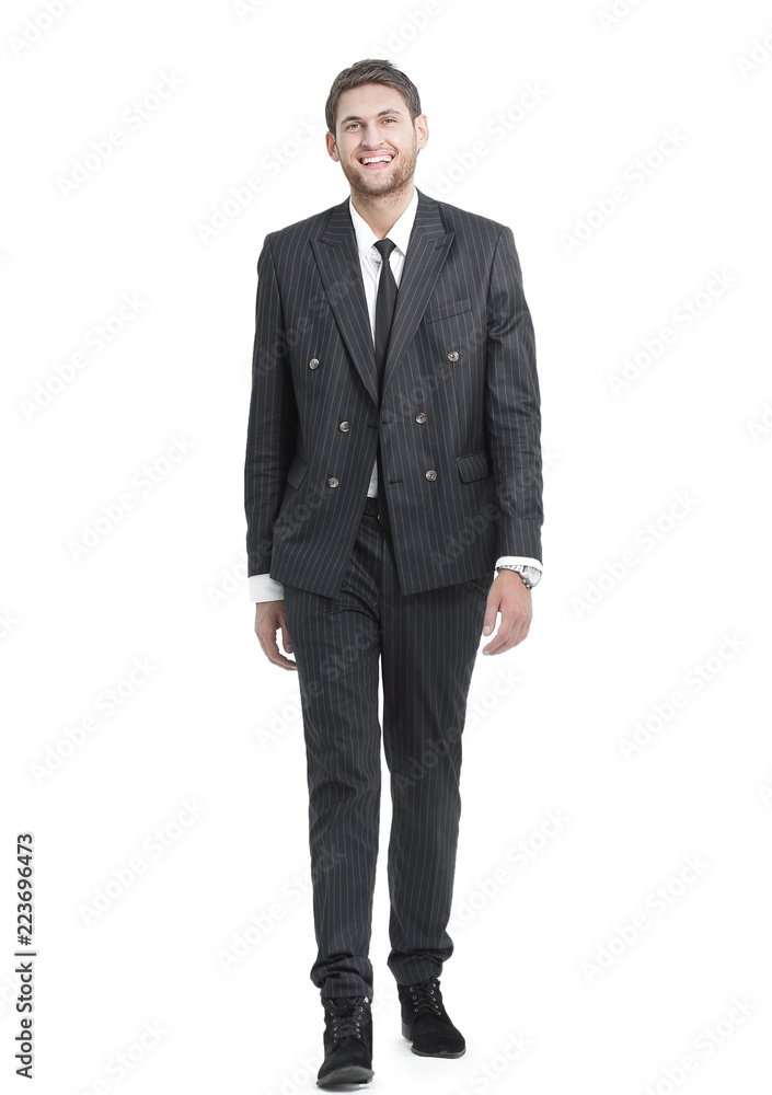 full growth.portrait of smiling modern businessman full growth.portrait of smiling modern businessman