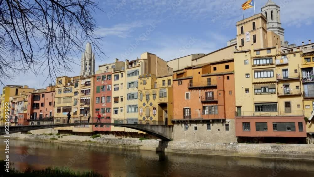 Beautiful view of Girona, Spain Beautiful view of Girona, Spain