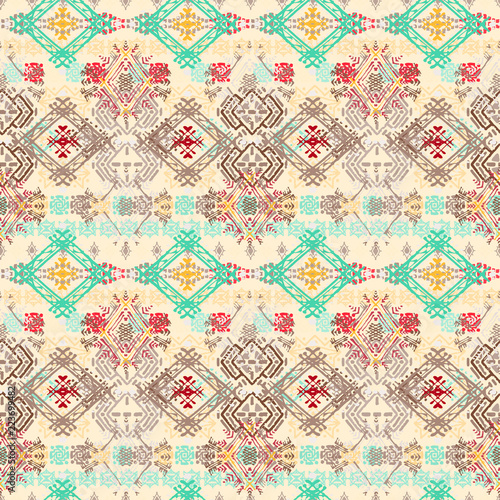 Abstract ethnic seamless pattern