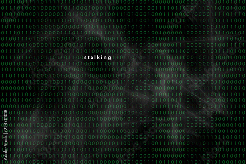 Konzept für Stalking in einer Binärcodematrix