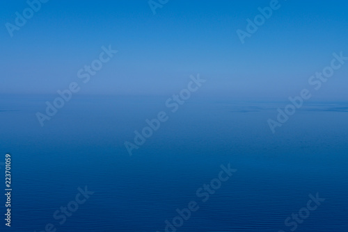 misty blue ocean landscape for backgrounds