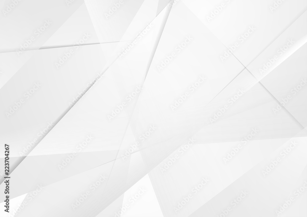 Obraz premium Abstract grey technology polygonal corporate background
