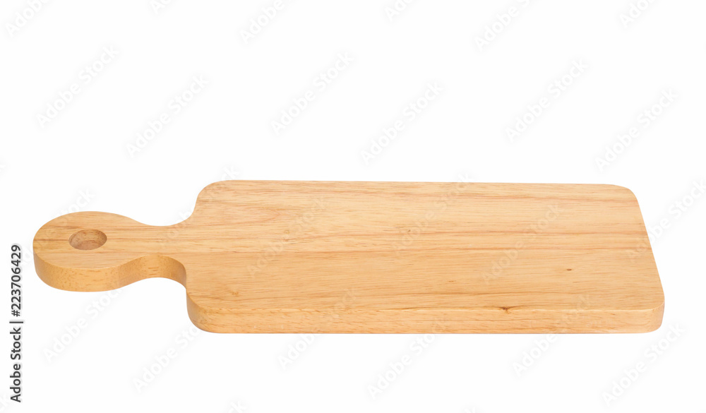 Wooden chopping board isolated on white background Wooden chopping board isolated on white background