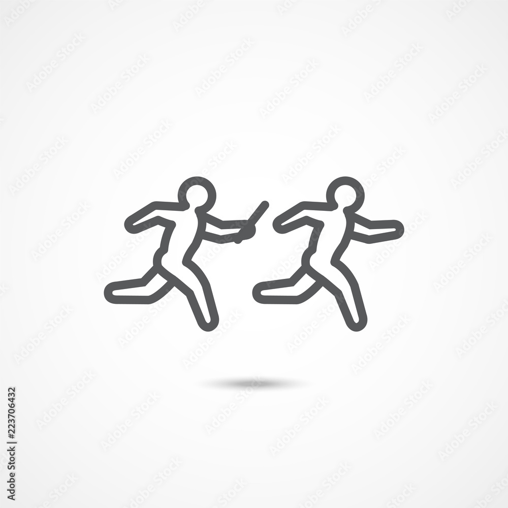 Relay race icon