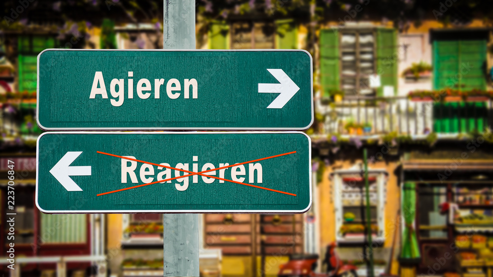 Schild 350 - Agieren