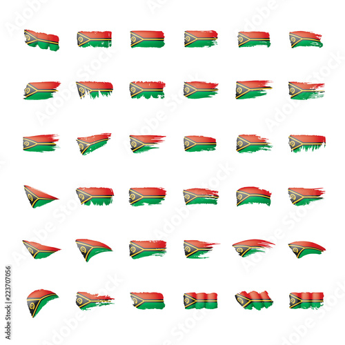 Free Download Vanuatu flag, vector illustration on a white background. - GFXLoad
