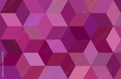 3d cube mosaic vector background design in redviolet tones photo