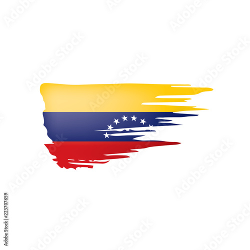 Venezuela flag  vector illustration on a white background.