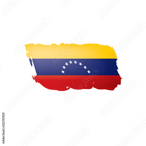 Venezuela flag  vector illustration on a white background.