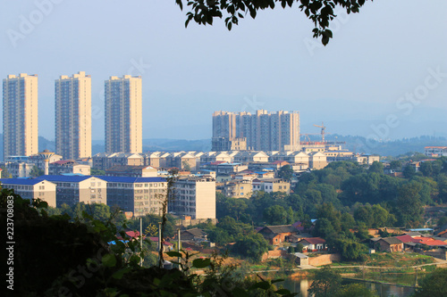 Urban scenery of yongzhou, hunan, China photo